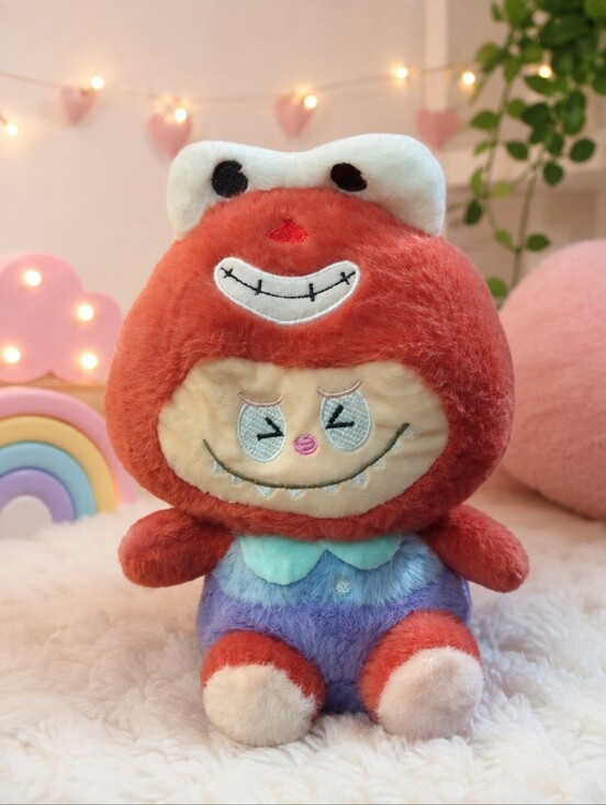 POP MART Other - Red Plush Monster Toy - Cute Character Stuffed Doll